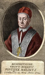 Ritratto di Papa Benedetto XIII (Vincenzo Maria Orsini) (1649 - 1730), 243º papa.