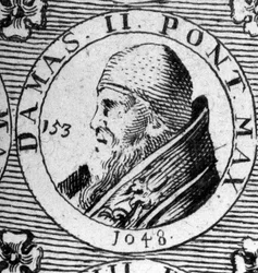 Ritratto di Papa Damaso II (morto nel 1048).
