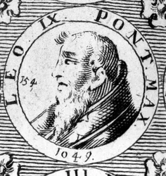 Ritratto di Papa Leone IX (1002-1054).