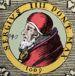 Ritratto di Papa Sergio IV. XI secolo