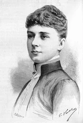 Ritratto della Principessa Ebba Munck, moglie del Principe Oscar II di Svezia nel 1888.