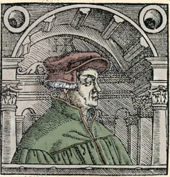 Ritratto di Ulrich Zwingli (1484 - 1531), riformatore religioso svizzero