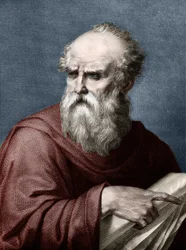 Ritratto di Vitruvio (Marcus Vitruvius Pollio), architetto romano del I secolo a.C.