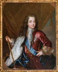 Ritratto del Re di Francia Luigi XV - olio su tela anonima del XVIII secolo - Museo di Sceaux