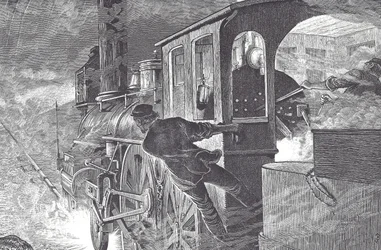 Macchinisti ferroviari, fine XIX secolo