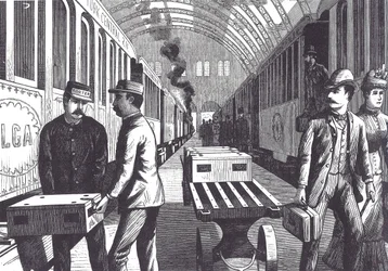 Facchini ferroviari, fine XIX secolo