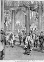 Ricevimento di Lord Dufferin da parte del Re di Birmania