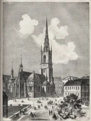 Chiesa di Riddarholmen - La Chiesa di Riddarholm a Stoccolma - 1866