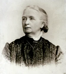 Ritratto della scrittrice inglese Jessie White Mario (1832-1906), infermiera durante le campagne di Giuseppe Garibaldi, moglie del patriota italiano Alberto Mario
