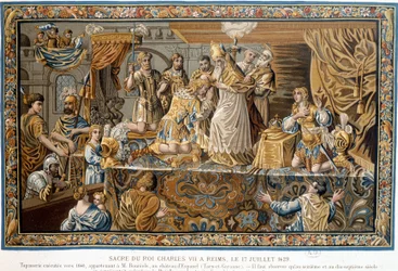 Re Carlo VII consacrato a Reims il 17 luglio