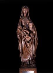 Santa Maria Maddalena in Maria di Borgogna, figlia di Carlo il Temerario, legno intagliato