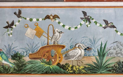 Cigni e altri uccelli (dettaglio)