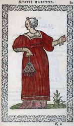 Donna svizzera - in "Habits et effigies" di Jean Sulperius