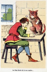 Racconto del Gatto con gli Stivali: "Il Gatto con gli Stivali dice al suo padrone..." sd. XIX secolo