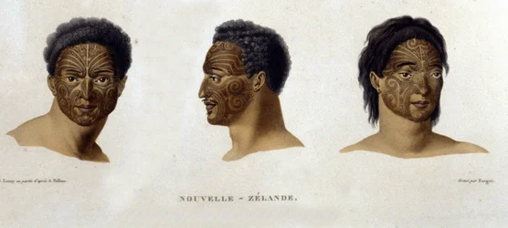 Tatuaggi di un nativo della Nuova Zelanda
