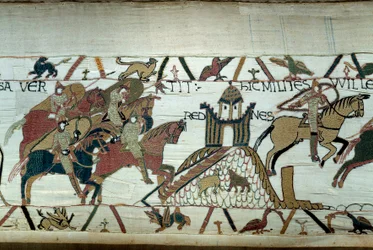 La conquista della Bretagna da parte del duca di Normandia Guglielmo il Conquistatore: la cattura di Rennes (dettaglio)