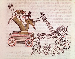 La costellazione della zecca (dettaglio) da "Poeticon astronomicon" attribuito allo storico romano Igino