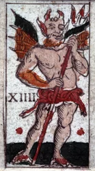 Il diavolo. Gioco di tarocchi del XVIII secolo. Milano