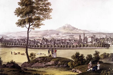La città di Toeplitz (Toplitz) in Boemia alla fine del XVIII secolo