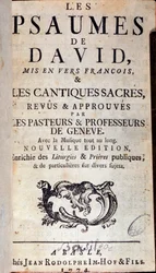Pagina del titolo dei Salmi di Davide (1774)