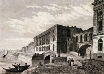 Veduta del Teatro di San Pietroburgo nel 1828