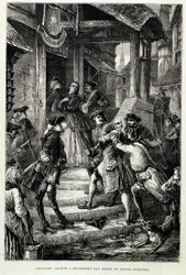 Voltaire arrestato a Francoforte per ordine del grande Federico II - in 