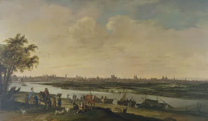 Veduta generale di Parigi, presa dal basso della collina di Chaillot, circa 1650
