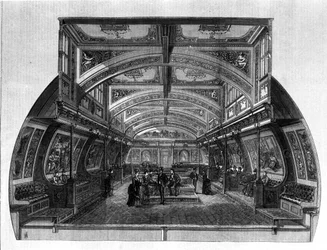 Barca progettata contro il mal di mare da Henry Bessemer (1813-1898)