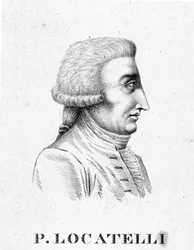 Ritratto di Pietro Antonio Locatelli. Violinista e compositore italiano (Bergamo).