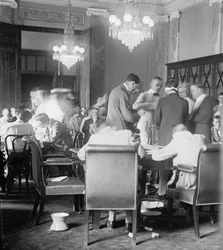 Una lotteria di leva della Prima Guerra Mondiale.