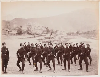 Un distaccamento del 4º Reggimento Gurkha (Fucilieri)
