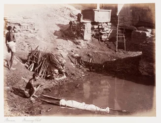 Benares Bruciatura Ghât, c.1885