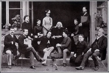 Franz Liszt (1811-1886), a Weimar, nel circolo dei suoi allievi preferiti