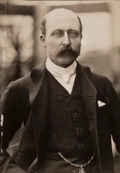 Ritratto a mezzo busto del Duca Arthur William Connaught, figlio della Regina Vittoria di Gran Bretagna