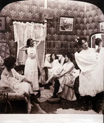 Interno di un bordello alla fine del XIX secolo