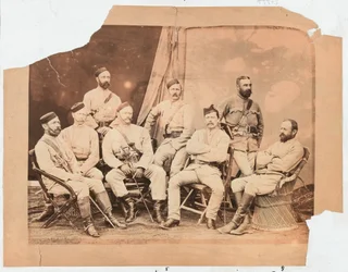 Ufficiali del 4° Reggimento Goorkha, 1879