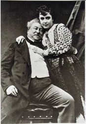 Ritratto di Alexandre Dumas Padre (1802 - 1870) e la sua amante