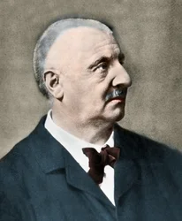 Ritratto di Anton Bruckner (1824-1896), compositore austriaco.