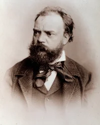 Ritratto di Antonin Dvorak (1841-1901) compositore inglese XIX secolo. Bologna, civico museo bibliografico