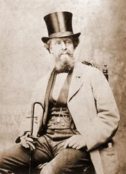 Ritratto di Charles Dickens, scrittore inglese, intorno al 1855