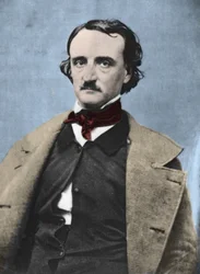 Ritratto di Edgar Allan Poe (1809-1849), scrittore americano.