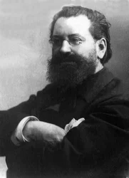 Ritratto di Edouard Drumont (1844-1917), giornalista francese.