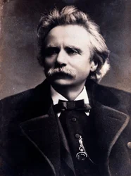 Ritratto di Edvard Grieg (1843-1907) compositore norvegese Fotografia. XIX secolo. Milano, Biblioteca del Conservatorio