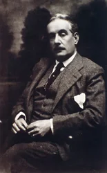 Ritratto di Giacomo Puccini (foto b/n)