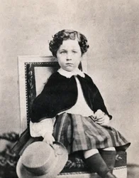 Ritratto del Principe Imperiale Eugenio Luigi Napoleone Bonaparte (1856-1879), figlio di Napoleone III. Fotografia anonima scattata a Fontainebleau nel giugno 1860