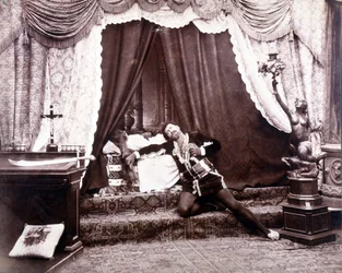 Ritratto del tenore italiano Francesco Tamagno nell