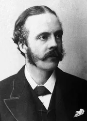Ritratto di Lord Arthur James Balfour (1848-1930), politico britannico.