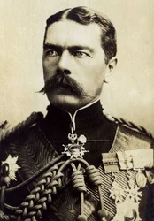 Ritratto di Lord Kitchener di Karthoum (1850-1916), militare inglese.