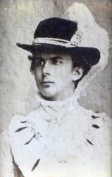 Ritratto di Ludovico II di Baviera (1845-1886) con un cappello