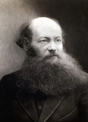 Ritratto del Principe Pietro (Piotr) Alekseyevich Kropotkin (1842-1921), rivoluzionario e anarchico russo
